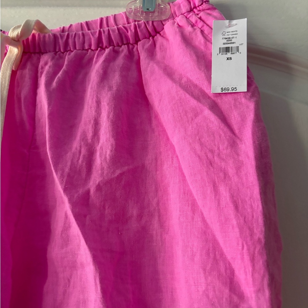 GAP Pink Linen Shirt. Great shirt and short set. - Picture 5 of 6